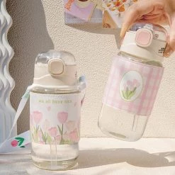 Juwas Tulip Glass Water Bottle NEW ARRIVAL