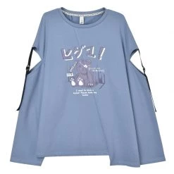 Juwas NEW ARRIVAL Japanese “For Sale” Bear Long Sleeve Sweater