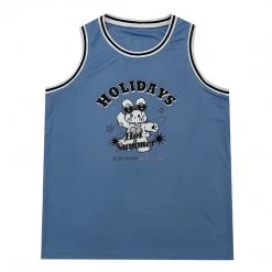 Juwas Bear Letters Print Round Collar Sleeveless Streetwear Vest NEW ARRIVAL