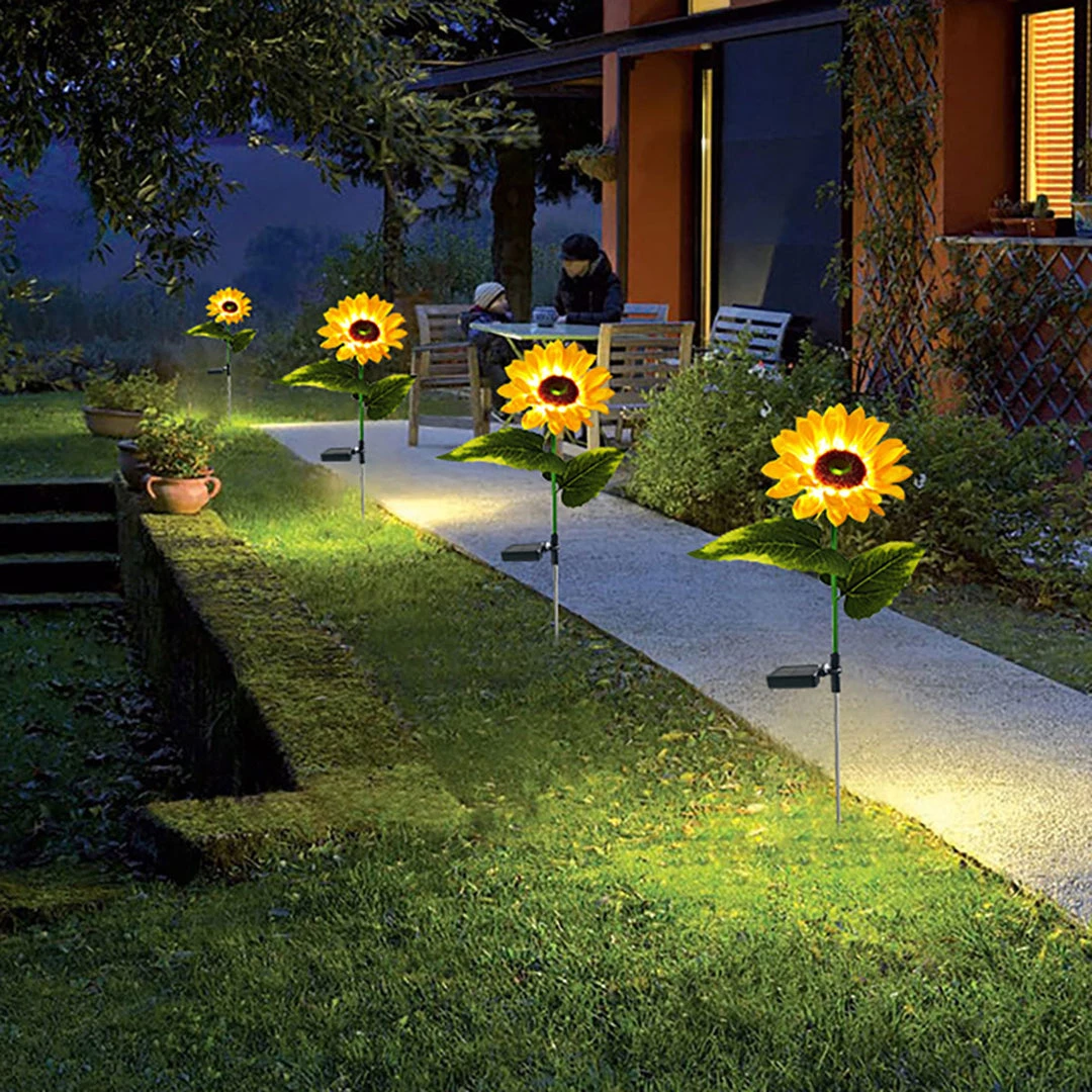Juwas Solar Powered Garden Sunflower Lights 7 Juwas Solar Powered Garden Sunflower Lights