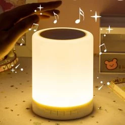 Juwas Bluetooth Speaker With Colorful Night Lamp