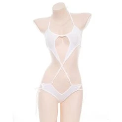 Juwas CLOTHING Sexy String Lingerie- Black And White