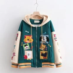 Juwas Fun Animal Stickers Autumn Jacket