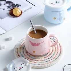 Juwas Animal Corgi Bear Kitty Ceramics Coffee Mug