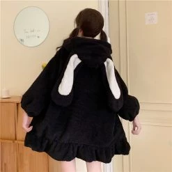 Juwas NEW ARRIVAL Cute Bunny Ear Hooded Coat