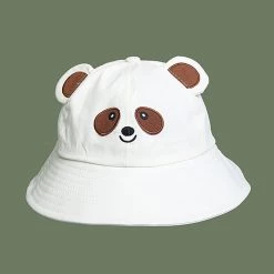 Juwas Cute Bear Bucket Hat CLOTHING