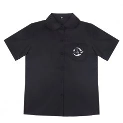 Juwas Basic Moon And Stars Short Sleeve School Polo Shirt