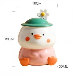 Juwas Cute Chicken Ceramic Mug
