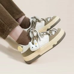 Juwas Rabbit Platform Inner Fleece Sneakers
