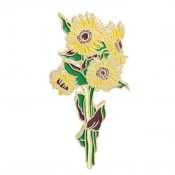 Juwas NEW ARRIVAL Sunflower Irises Pin