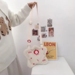 Juwas Toast Tomato Star Plush Crossbody Bag HOME&LIFESTYLE