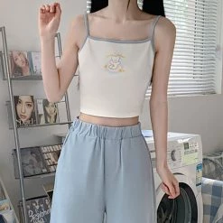 Juwas Cartoon Bear Print Tops