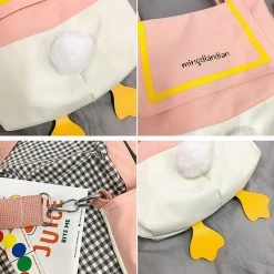 Juwas Duck Feet Shoulder Tote Bag NEW ARRIVAL