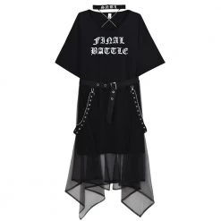 Juwas Final Battle Retro Gothic Punk T-Shirt CLOTHING