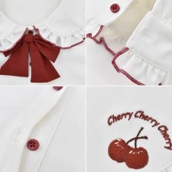 -Juwas NEW ARRIVAL Lolita Girl Fashion Ruffles Long Sleeved Blouse