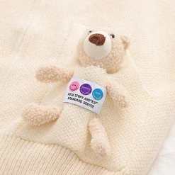 Juwas CLOTHING Bear Doll Packet Cardigan Sweater