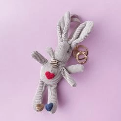 Juwas NEW ARRIVAL Bunny Hearts Mini Stuffed Keychain
