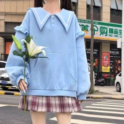 Juwas CLOTHING Sweet Bunny Ears Loose Sweatshirt