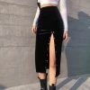 Juwas Gothic High Slit Skirt CLOTHING
