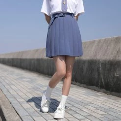 Juwas Japanese Uniform Mini Pleated Skirt NEW ARRIVAL