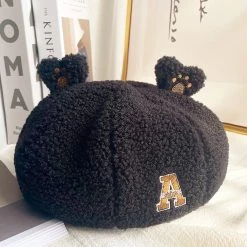 Juwas Cute Bear Ears Lamb Wool Beret NEW ARRIVAL