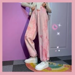 Juwas Harajuku Streetstyle Tie Dye Loose Pants NEW ARRIVAL