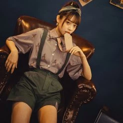 Juwas Kawaii Vintage Polo And Suspender Short NEW ARRIVAL 12 Juwas Kawaii Vintage Polo And Suspender Short NEW ARRIVAL