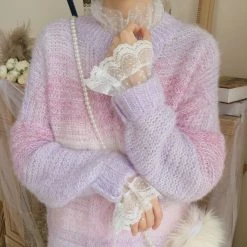 Juwas Pastel Oversize Knitted Sweater