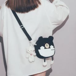 Juwas NEW ARRIVAL Cute Bear Mini Crossbody Bag