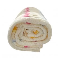 Juwas HOME&LIFESTYLE Rainbow Curls Plush Velvet Blanket