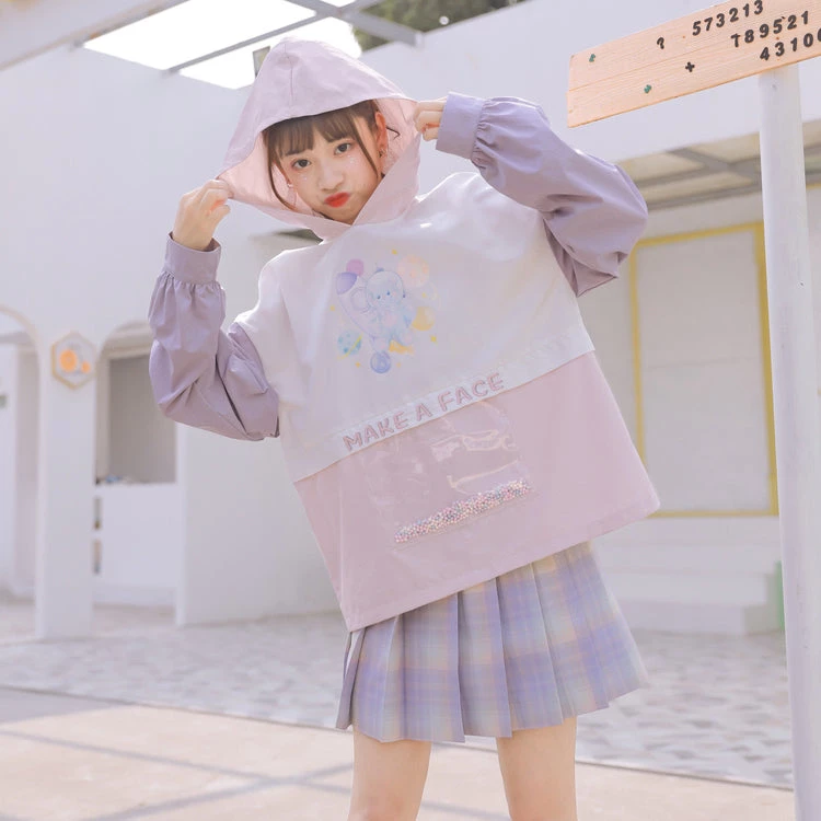 Juwas Kawaii “Make A Face” Lavender Hoodie NEW ARRIVAL 7 Juwas Kawaii “Make A Face” Lavender Hoodie NEW ARRIVAL