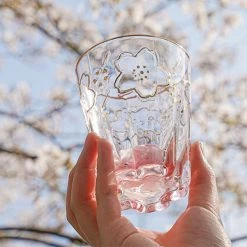 Juwas NEW ARRIVAL Cherry Blossom Glass Cup