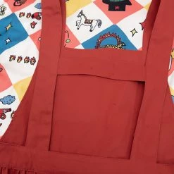 Juwas Cheetah Animal Printed Red Overall Dress