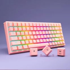 Juwas NEW ARRIVAL Colorful Mechanical Wireless & Wired Keyboard