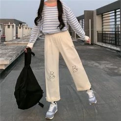 Juwas Casual Bear Capri Pants NEW ARRIVAL