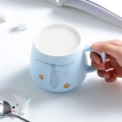 Juwas Animal Corgi Bear Kitty Ceramics Coffee Mug