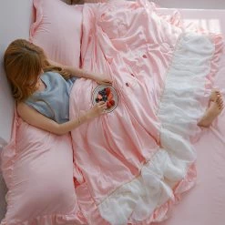 Juwas Cozy Pastels Ruffled Strawberry Comforter NEW ARRIVAL 19 Juwas Cozy Pastels Ruffled Strawberry Comforter NEW ARRIVAL