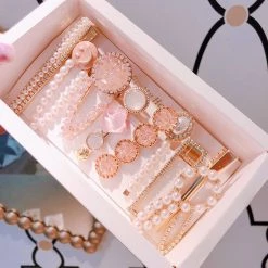 Juwas Sweet Candy Color Hair Clip Collection (7pcs)