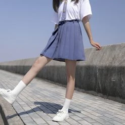 Juwas Japanese Uniform Mini Pleated Skirt NEW ARRIVAL
