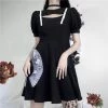Juwas Gothic Hollow Out Oversize Dress