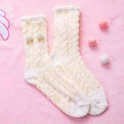 Juwas.com Online Store Kawaii Coral Fleece Warm Socks NEW ARRIVAL