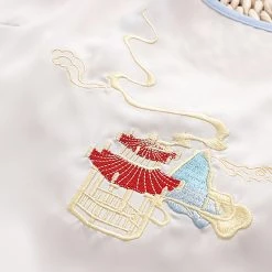 Juwas Japanese Deep Blue Sea Collared Kimono And Skirt Set