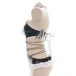 Juwas Sexy Black Devil Onesie Lingerie CLOTHING