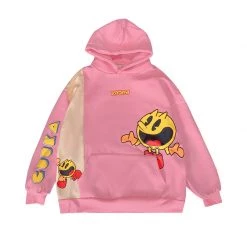 Juwas Japanese Harajuku Cartoon Print Loose Warm Hoodie CLOTHING