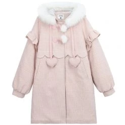 -Juwas NEW ARRIVAL Lovely Plaid Ruffled Cotton Coat 9 -Juwas NEW ARRIVAL Lovely Plaid Ruffled Cotton Coat