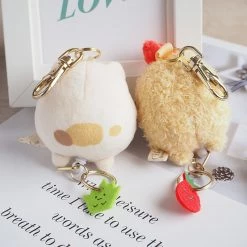 Juwas NEW ARRIVAL Cute Cartoon Animal Plush Keychain