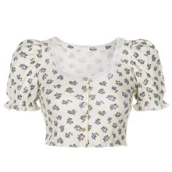 Juwas NEW ARRIVAL Vintage Floral Print Tops