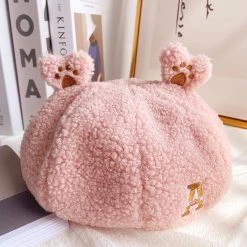 Juwas Cute Bear Ears Lamb Wool Beret NEW ARRIVAL
