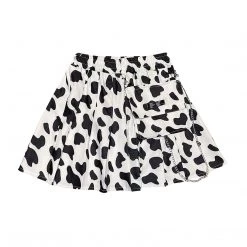 Juwas Cow Printed High Waist Mini Skirt