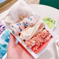Juwas Sweet Hair Scrunchies Collect Box (6pcs)